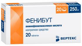 Фенибут: инструкция по применению для взрослых в SELA