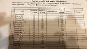 Как рассчитать заработную плату в Excel в SELA