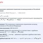 Как снять запрет на вылет из России