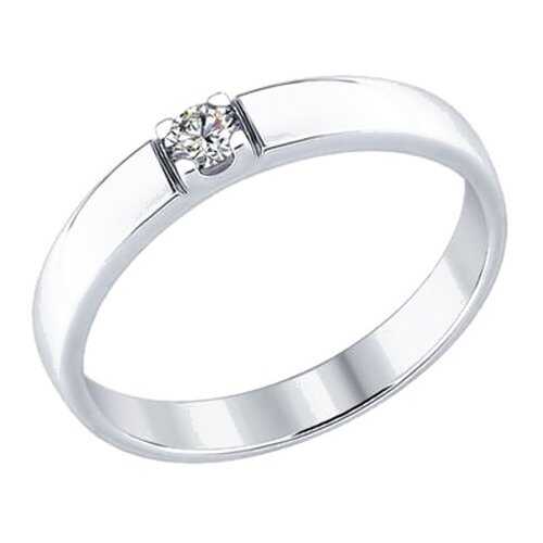 Кольцо женское SOKOLOV из серебра со Swarovski Zirconia 89010057 р.17.5 в SELA