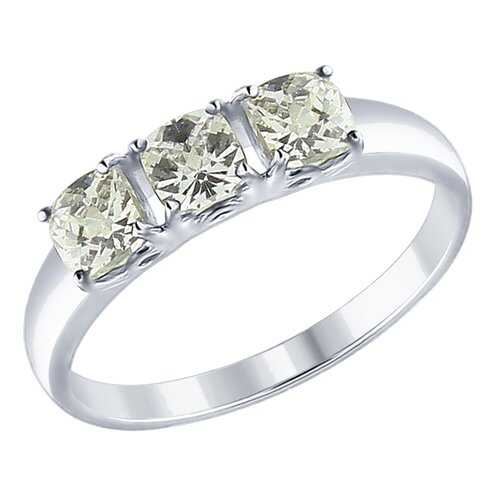 Кольцо женское SOKOLOV из серебра со Swarovski Zirconia 89010063 р.17 в SELA