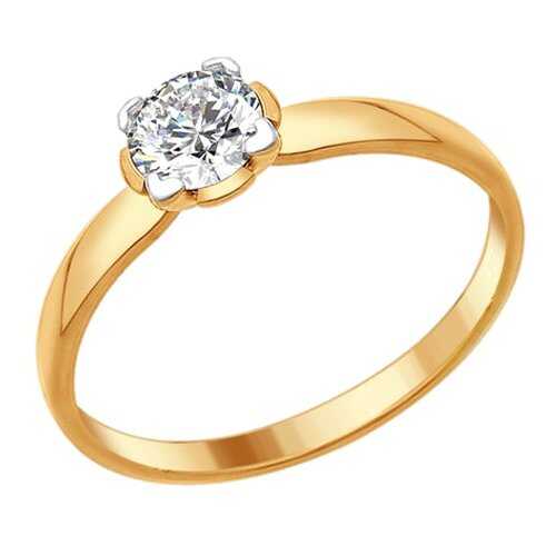 Кольцо женское SOKOLOV из серебра со Swarovski Zirconia 89010081 р.18.5 в SELA