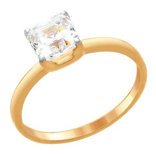 Кольцо женское SOKOLOV из серебра со Swarovski Zirconia 89010100 р.19 в SELA
