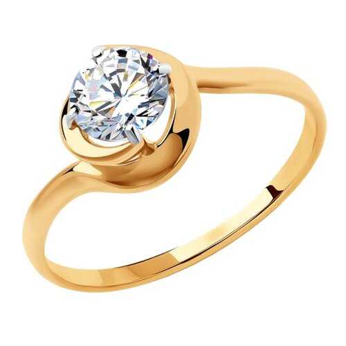 Кольцо женское SOKOLOV из золота со Swarovski Zirconia 81010451 р.17.5 в SELA
