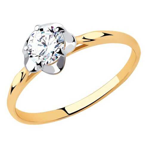 Кольцо женское SOKOLOV из золота со Swarovski Zirconia 81010453 р.18 в SELA