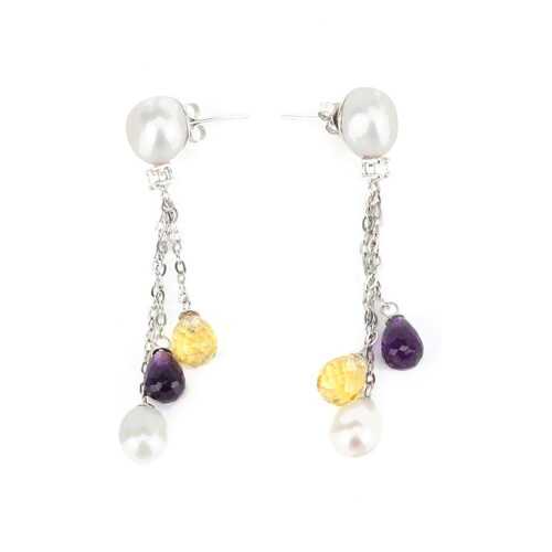 Серьги женские YOUKON AЕ 24417 серебристые в SELA