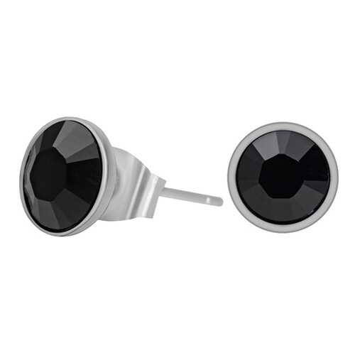 Пусеты женские Fiore Luna SWE298.4 черные/серебристые в SELA
