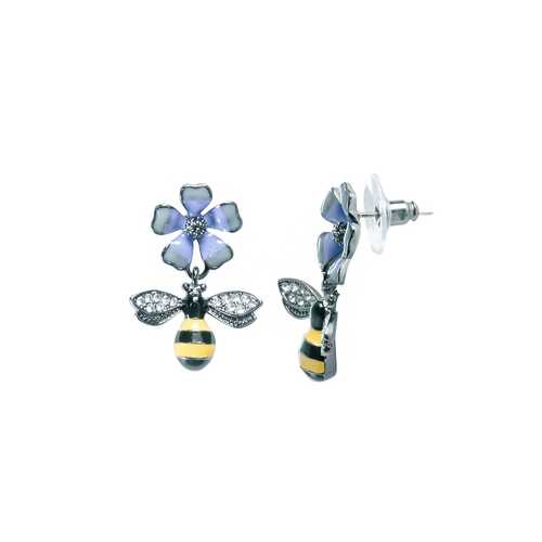 Серьги Corona style B005E1117803K005-SILVER в SELA