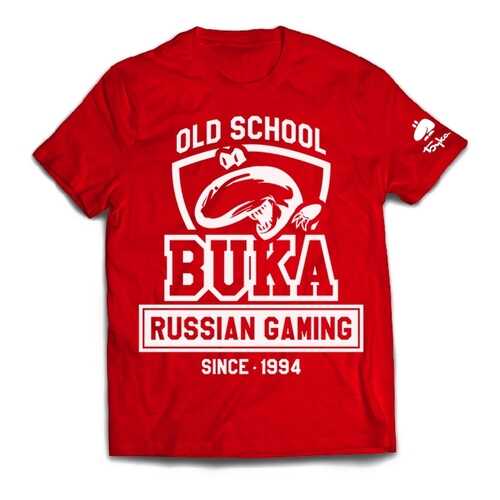 Футболка BUKA OLD SCHOOL красная M в SELA