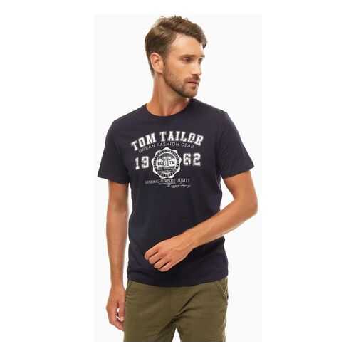Футболка мужская TOM TAILOR синяя в SELA