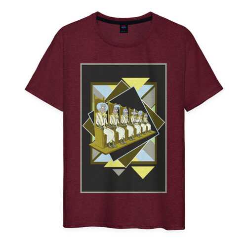 Футболка мужская ВсеМайки 1977069 бордовая XXXL в SELA