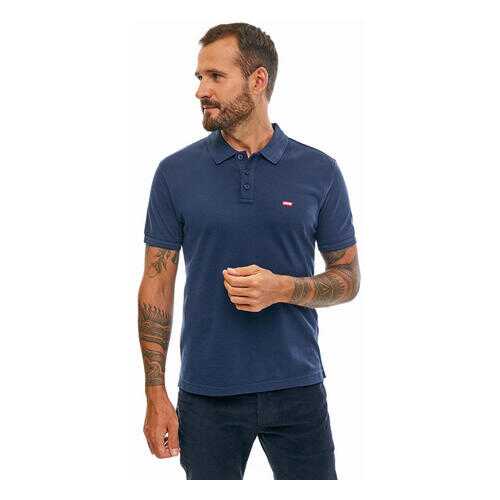 Футболка Поло мужская Levi's синяя в SELA