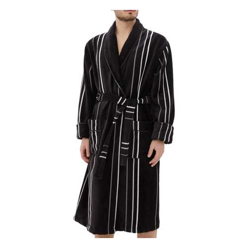 Халат махровый Мужской Luisa Moretti 6072 black черный S в SELA