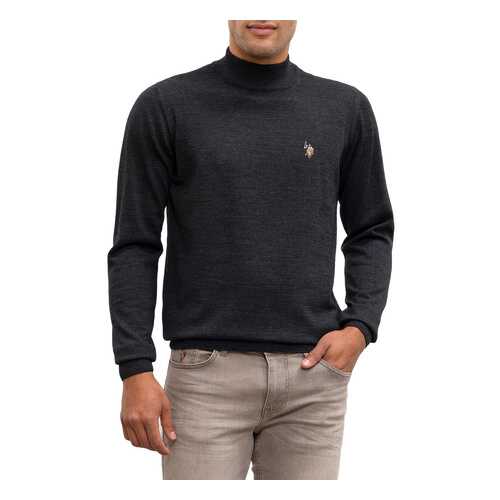 Водолазка мужская U.S. POLO Assn. G081SZ0TK0TH03-BSK9 серая S в SELA