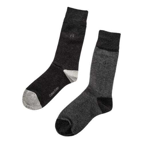 Набор носков мужских Calvin Klein Jeans ECF178-387 серых 39-42 US в SELA