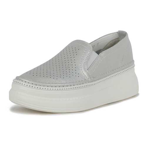 Слипоны женские Alessio Nesca K0611LC-2B серебристые 40 RU в SELA