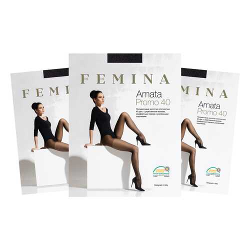 Колготки женские FM Amata Promo 40 den nero 3/M (набор 3 шт.) в SELA