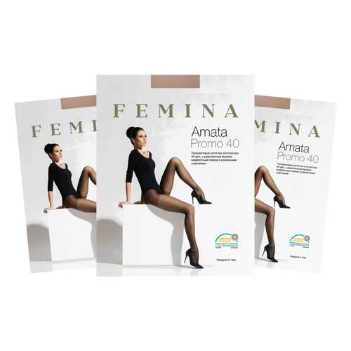 Колготки женские FM Amata Promo 40 den sun 2/S (набор 3 шт.) в SELA