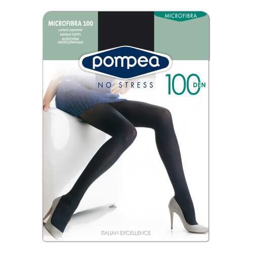Колготки женские Pompea Microfibra 100 den черные 4 в SELA
