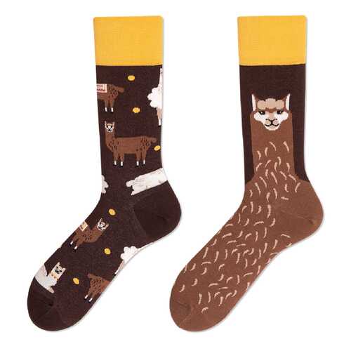 Носки женские Kawaii Factory Ламы коричневые 36-39 в SELA