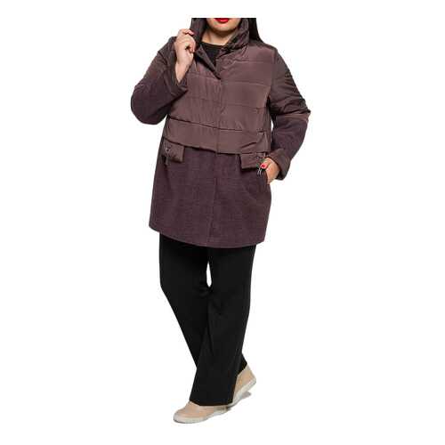 Куртка женская KR 7702 коричневая 58 RU в SELA