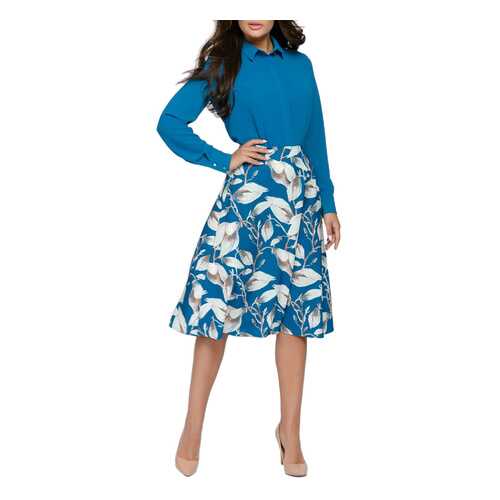 Блуза женская D&M by 1001DRESS DM01674TE синяя L в SELA