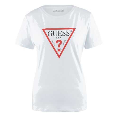 Футболка женская Guess W0YI57-K8HM0 белая M в SELA