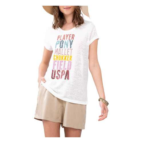 Футболка женская U.S. POLO Assn. G082SZ0110ZEMES белая M в SELA