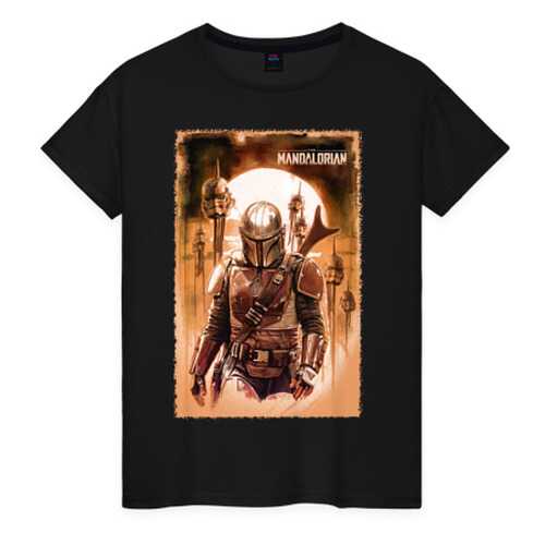 Футболка женская ВсеМайки 2177877 черная XXXL в SELA