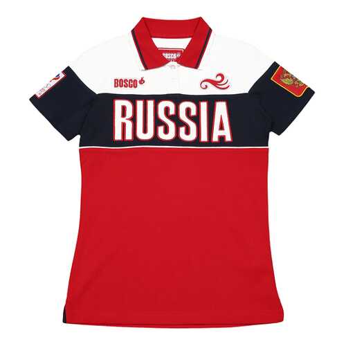 Поло женское BOSCO C0037B0 красное S в SELA